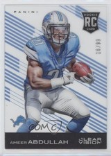 2015 Panini Clear Vision Rookie Blue 16/99 Ameer Abdullah (Leg Down) #106 1s8