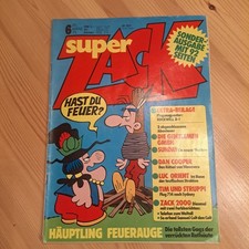 Comic GF Zack Heft 6 1975 m. TIM + STRUPPI und Riesen-Flugzeug-Poster  Zustand 2