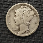 1918  *P* MERCURY HEAD SILVER DIME *NICE* - FREE SHIPPING! - C3336