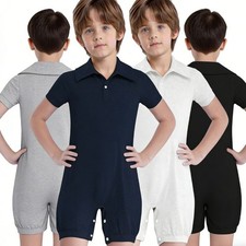Kids Bodysuit Adaptive Wear Jumpsuit Party Romper Home Wear Leotard Anti-Strip