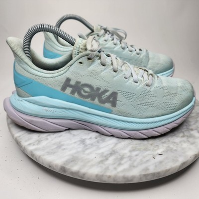 Hoka One One Mach 4 Blue Glass Running Comfort Shoes Women's Size 8B 1113529BGCS