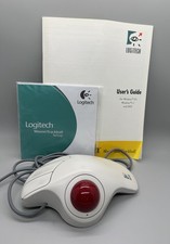 Logitech Trackball TrackMan Marble Mouse T-CH11 Computer Setup Disc Guide