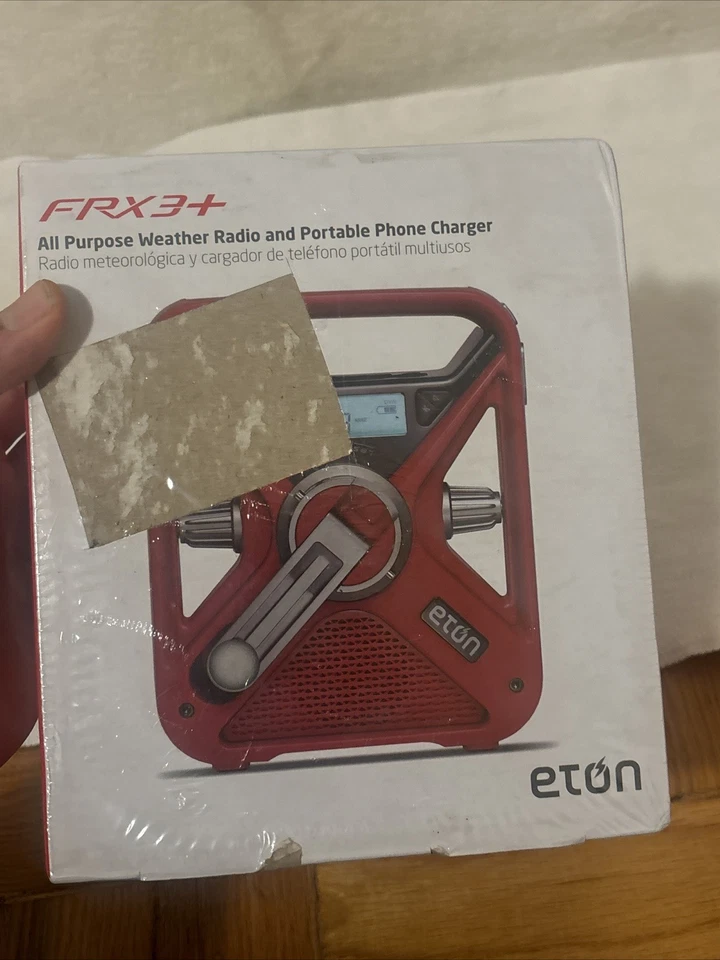 Radio meteorológica y cargador de teléfono portátil Eton FRX3+ Cruz Roja solar/manivela NUEVO Foto 3 de 4