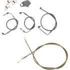 La Choppers La-8154Kt-19 Standard Stainless Cable Kit - 18in. - 20in. fits Mini™