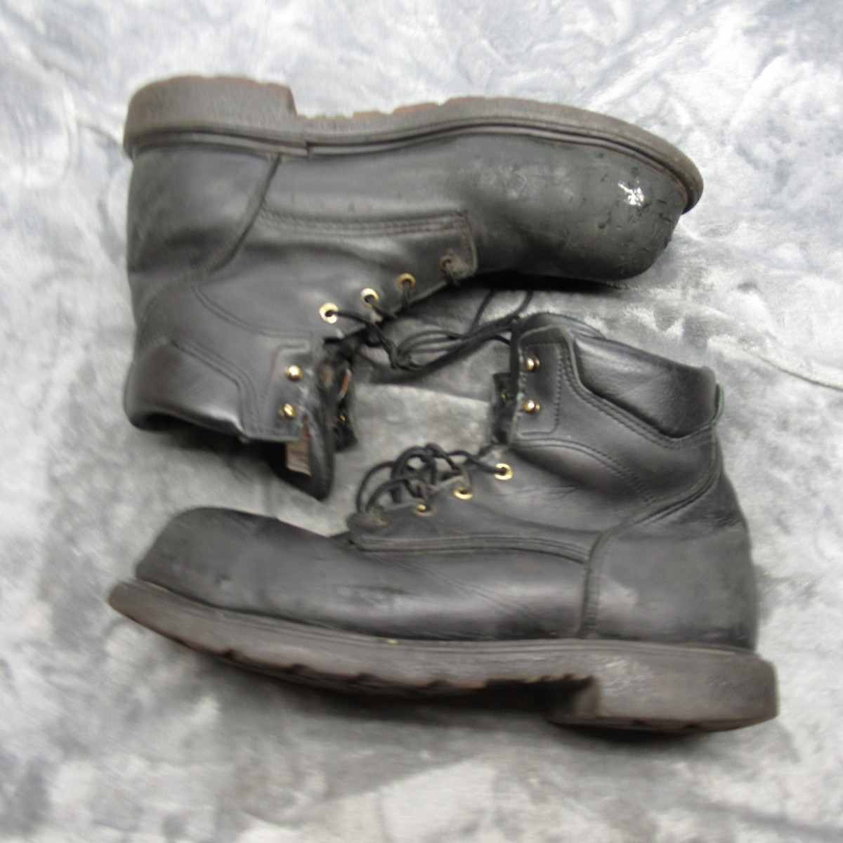 Red Wing Work Boots Mens 13 D Black Leather Safety Steel Toe  display picture 1
