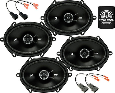 Speakers 6X8 Inch for Ford F-250/F-350/F-450/F-550 1999-2004 Upgrade Kit - 4 Pac