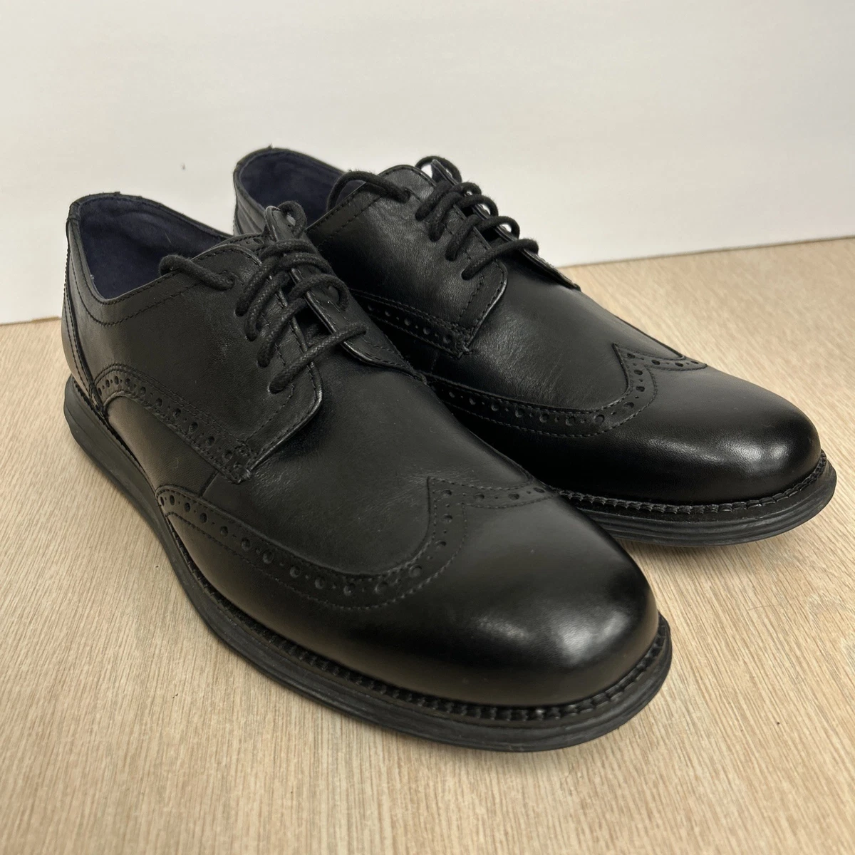 Black Wingtip Dress Shoes for Men for sale | eBay display picture 1