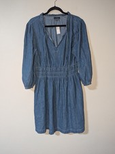 NWT Gap Denim Smocked Waist Boho Dress Size XL $79.95