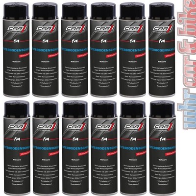 Bitumen Unterbodenschutz Steinschlagschutz überlackierbar schwarz 12x 500ml Car1