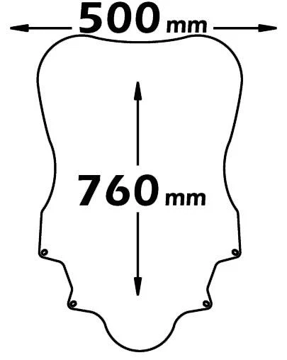 PARABREZZA HONDA SILVER WING SW-T 400 600 abs 2008-2016 PARAVENTO ISOTTA SC2603 - Immagine 2 di 4