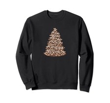 Christmas cheetah print leopard Christmas tree sweatshirtfrom JP