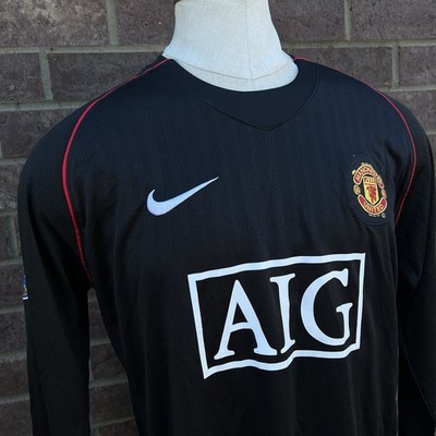 Manchester United Ronaldo #7 Black Nike Long Sleeve Soccer Jersey