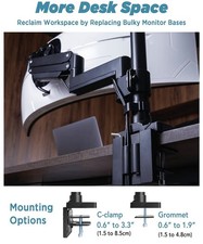 Ultrarm Heavy Duty Monitor Arm for Ultrawide Monitors up to 57" and 44 lbs