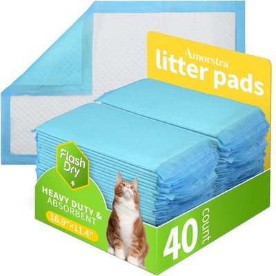 40 Count Cat Litter Pads for Tidy Cats Breeze System - Thick Absorbent Design