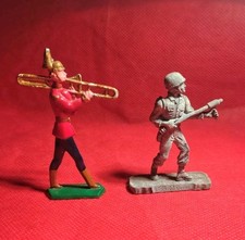 LOTTO COPPIA SOLDATINI ANTICHI IN PIOMBO, WW1/WW2