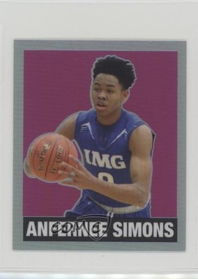 2018 Leaf Originals Metal Pink Prismatic 6/10 Anfernee Simons #01 Rookie RC 0c3