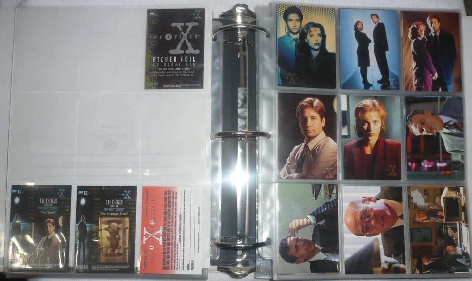X-Files Season 1 72 Card Set 1 etched foil 2 Topps Finest Chromiums 1 Mag coupon - Image 2 of 4