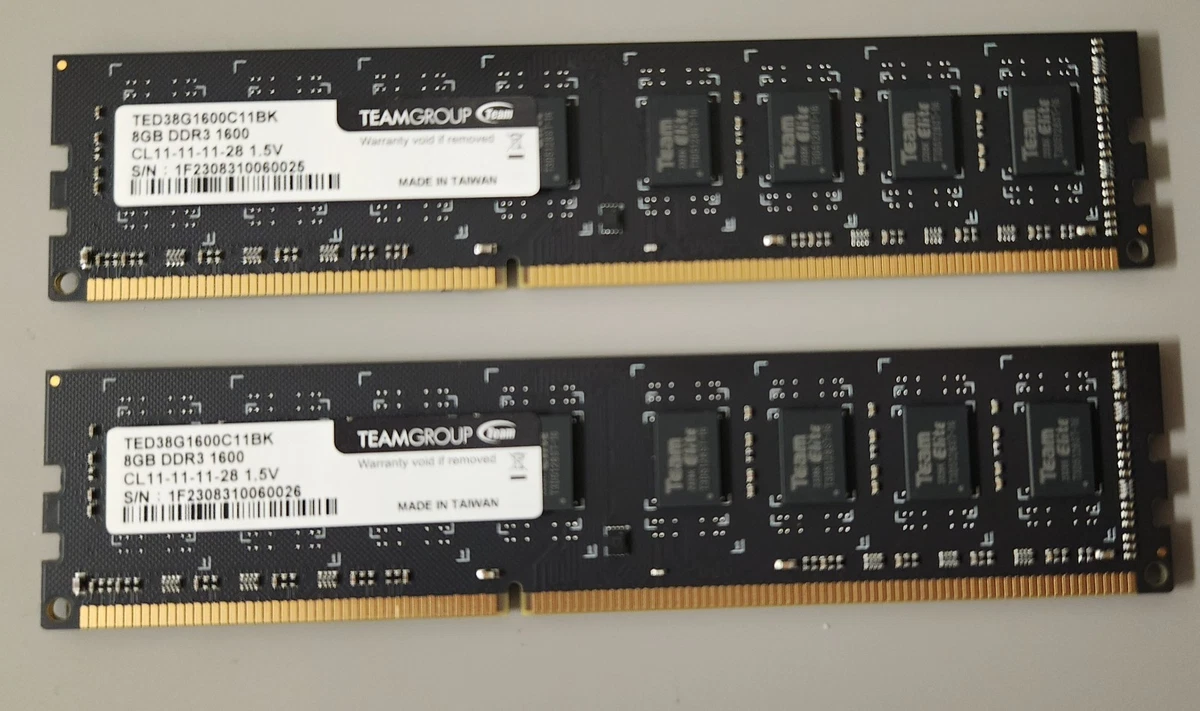 Team Group DDR3 SDRAM Computer Memory (RAM) for sale | eBay