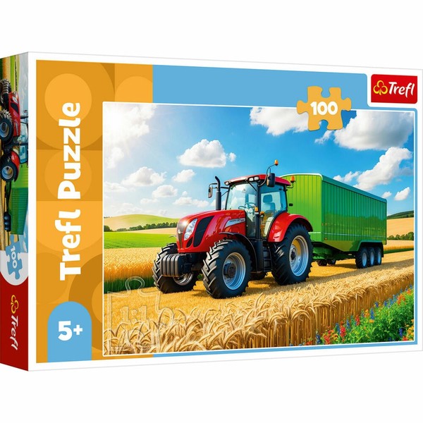 Trefl Puzzle Trecker Mit AnhäNger Kinderpuzzle Kinder 100 Teile 48 X 34 Cm 16494-image