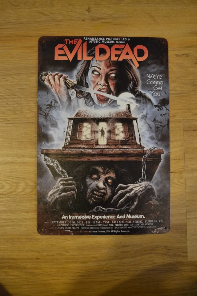 EVIL DEAD Blechschild - Horror - Retro - Vintage - Filmplakat - Deko