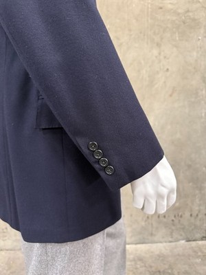 90s Polo Ralph Lauren Men's Navy Wool Sport Coat Blazer Vintage
