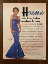 Lena Horne Signed Autographed Photo With Info About Her Career VERY NICE
