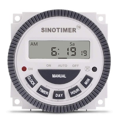 TM619 Timer Switch Digital LCD Power Timer Switch Weekly Programmable Thinner...