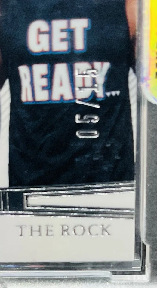 2024 Flawless WWE Hollywood Hulk Hogan And The Rock Dual Memorabilia /15 - Image 2 of 3