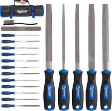 32PCS Metal File Set, Diamond Steel Needle Files, Wood Rasp, 4 Way Riffler File,
