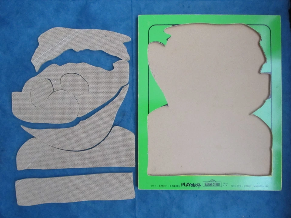 Rompecabezas de tablero Ernie Plaza Sésamo Playskool de colección Foto 2 de 3