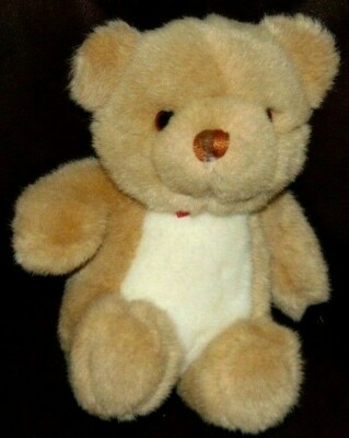 1986 Gund Teddy bear 7'' tan and cream 