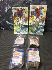 1994 McDonalds-Marvel Comics Spiderman Happy Meal Toys; Lot of 4 Bags 124