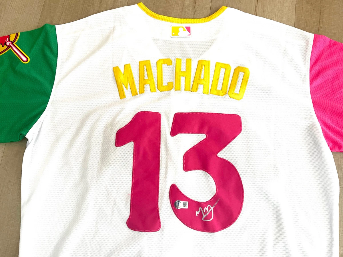 Manny Machado Signed San Diego Padres Jersey / 3×All-Star 3rd Base (Be –