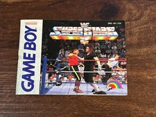 Super Stars 2 WWE WWF Original Nintendo Gameboy Instruction Manual Only