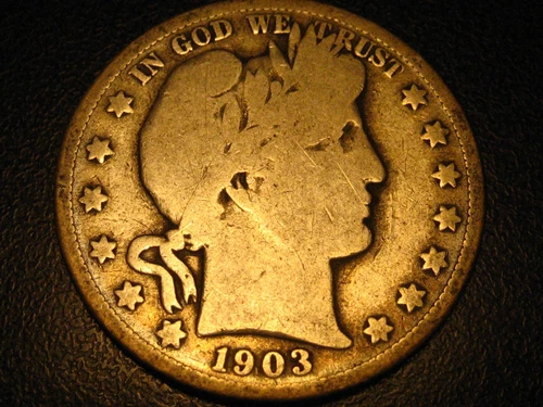 1903-S 90% Silver Barber Half Dollar Good  ^^^^^