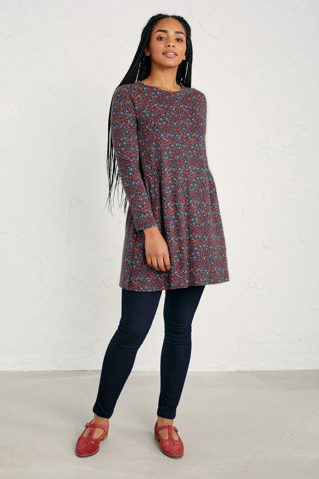 Seasalt Women's Tunic red Saffron Rise Jersey Tunic Regular