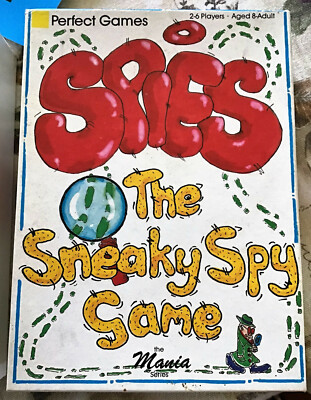 Perfect Games SPIES The Sneaky Spy Spiel. The Mania Serie. 2-6 Spieler. UNBENUTZT.