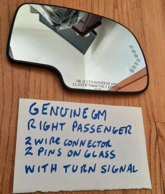 03-06 GM Truck Escalade RIGHT RH PASSENGER side Turn Signal Mirror Glass OEM GM