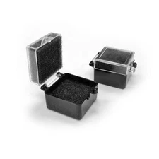 Dental Lab Crown Boxes Clear Top Black Foam Filled 1x1 inches 1000pcs/Bx