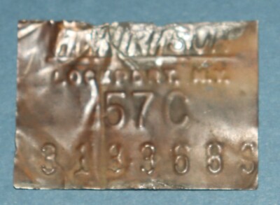 OEM 1957 Corvette Harrison radiator plate, dated 57C 3133689 | eBay