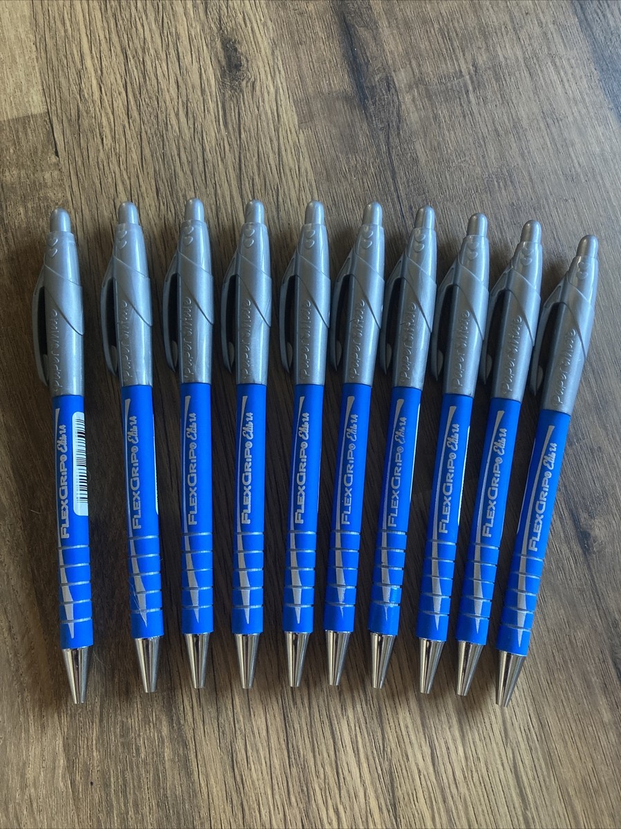 Paper💕Mate FlexGrip ELITE Blue Retractable Ball Pens 10 - Main Image