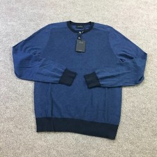 Naadam Sweater Mens Medium Multi Textured Waffle Henley Pullover Casual