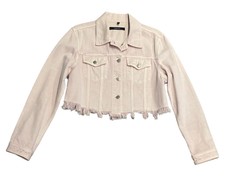 J Brand Women's Cropped Cyra Faded Pandora Denim Jacket - Size Small