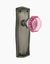 Nostalgic Warehouse 723508 Shabby Pink Double Dummy Waldorf Prairie Door Knob 