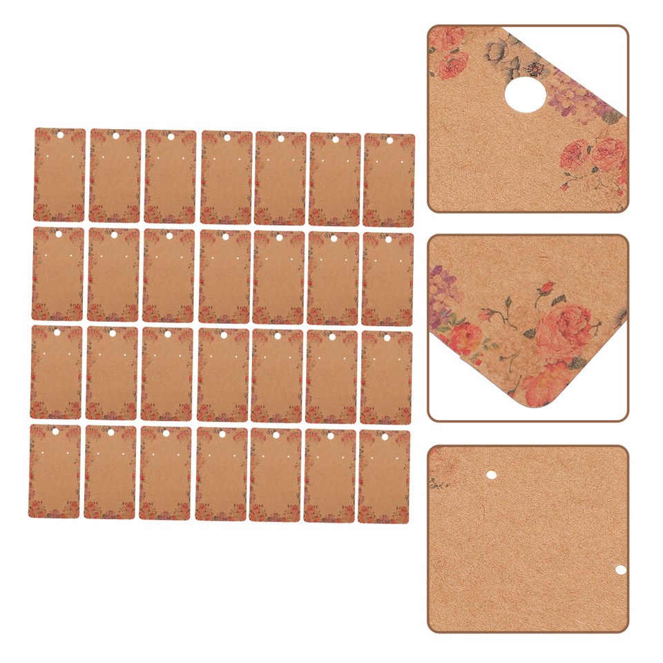 100 Pcs Earrings Display Cardboard Bulk Jewelry Paper Holder eBay
