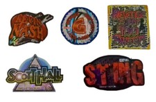 Lot of 5 WCW NWO Stickers Vintage 1998 Vinyl Decal Wrestling Sting Scott Hall