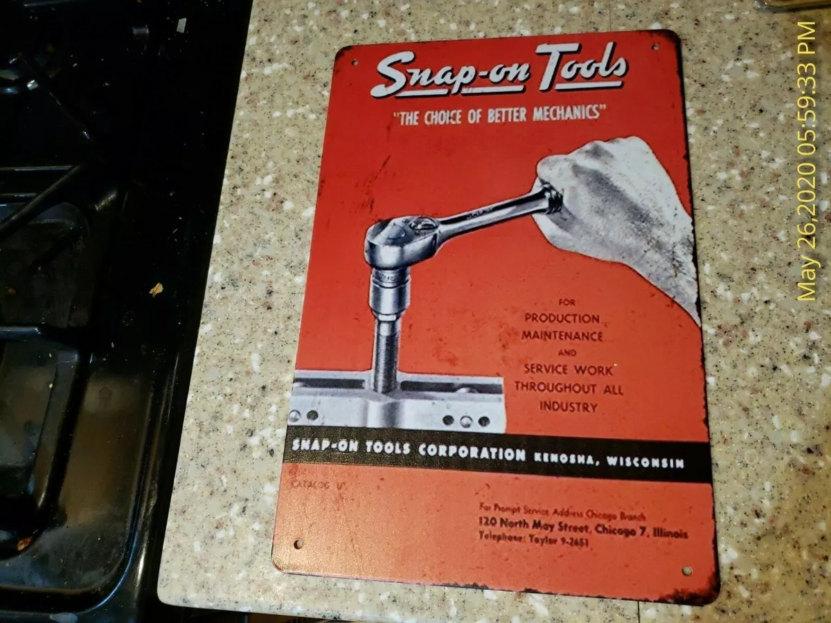 Snap on tool box plaques online