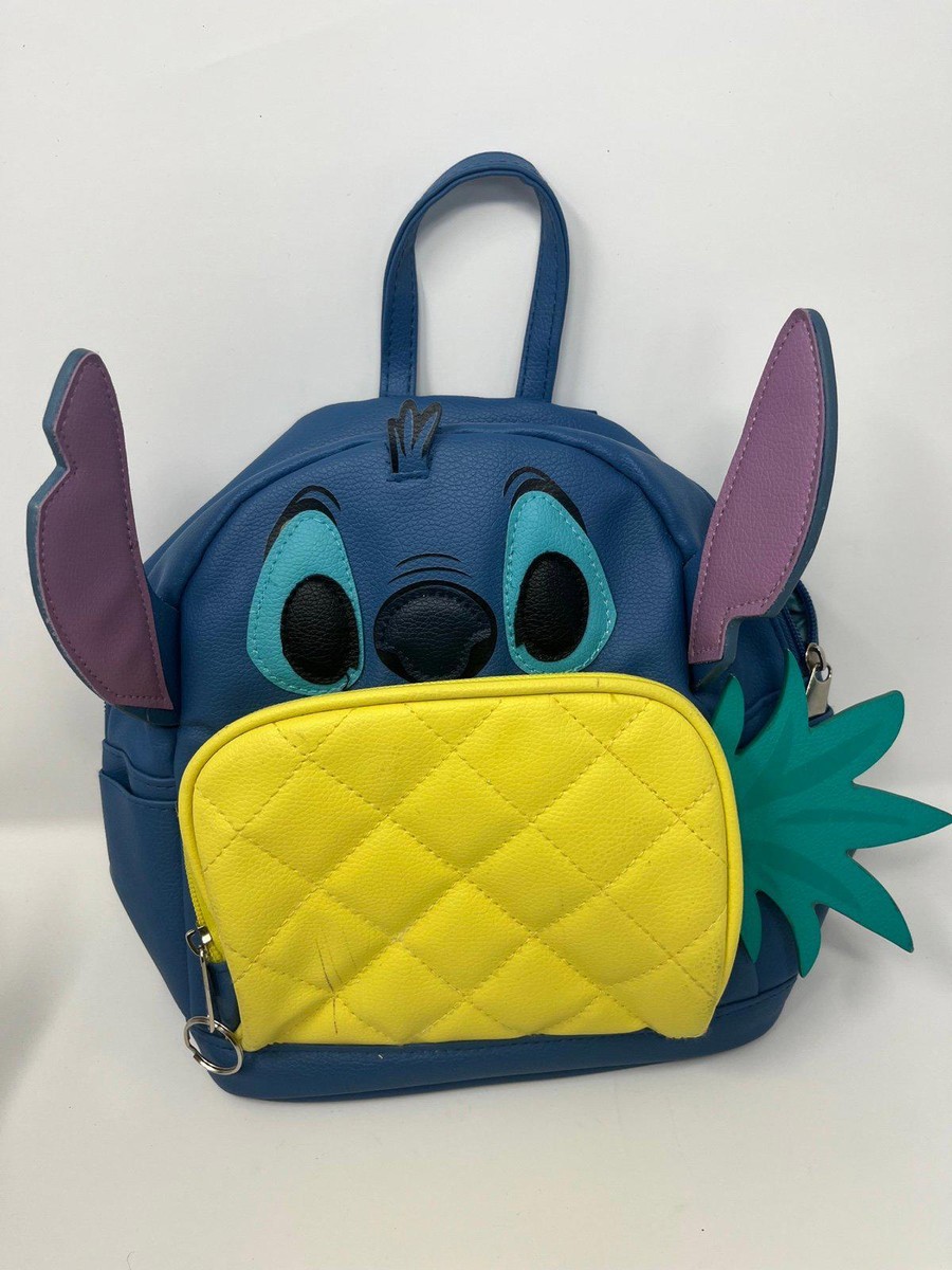 Disney Lilo and Stitch Mini Backpack Faux Leather Adjustable Straps Disney Stitch & Angel Mini Backpack Purse with Scrump Charm  main image 2