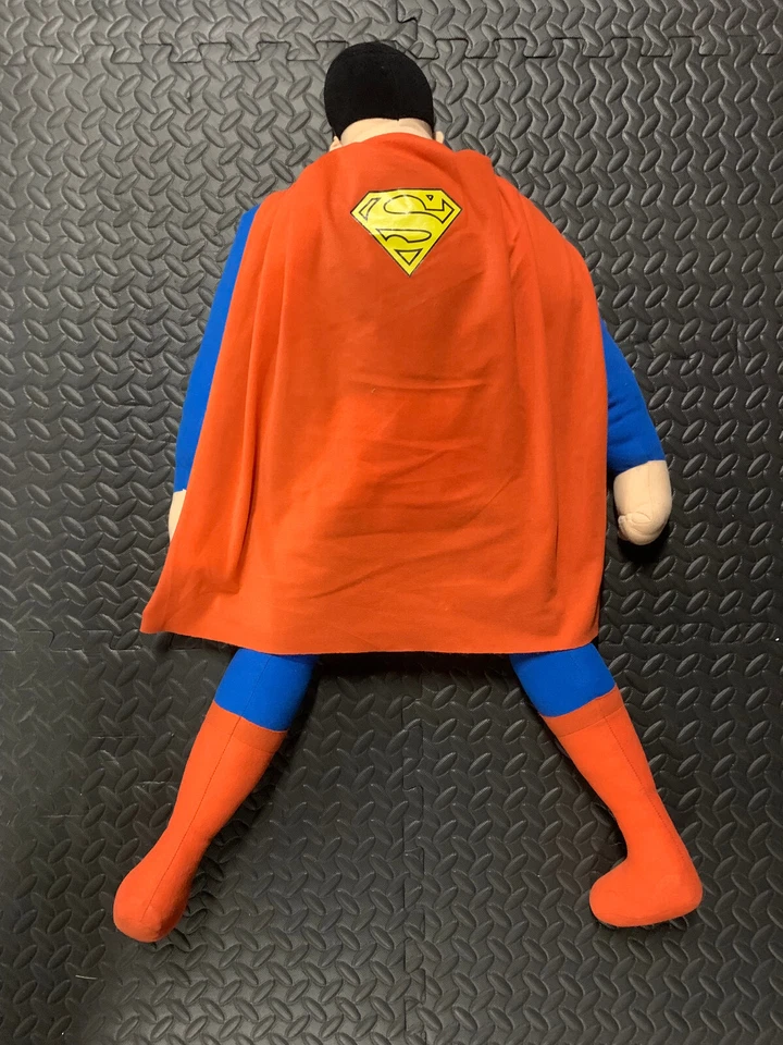 Muñeca Superman de 35 pulgadas de alto de peluche de colección Kelly Toys DC Comics - oreja cosida Foto 4 de 4