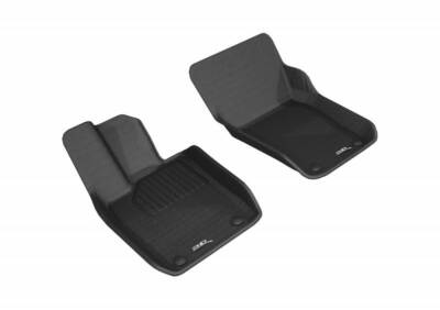 3D MAXpider 17-23 Fits Porsche Panamera 1st Row Blk Kagu Carbon Fiber Floor Mat